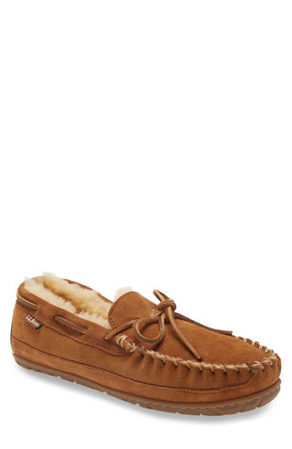 LLBean Wicked Good Moccasin Slipper - Brown