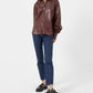 French Connection - Etta Vegan Leather Puff Sleeve Blouse