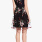 Adrianna Papell - Tulle Floral Embroidery Short Party Dress