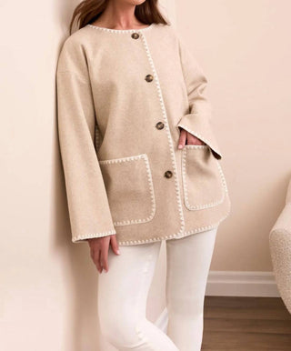 Tribal - Long Sleeve Button Front Coat