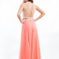 Rachel Allan - Two-piece Embellished Chiffon Gown