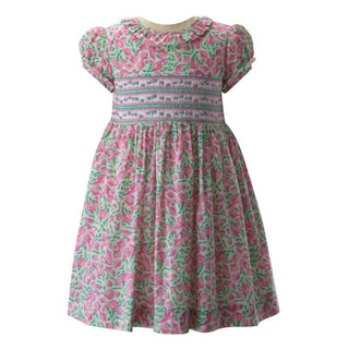 Rachel Riley - Kids Leafy Floral Smocked Dress