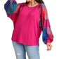 Umgee - Mixed Print Long Sleeves Top
