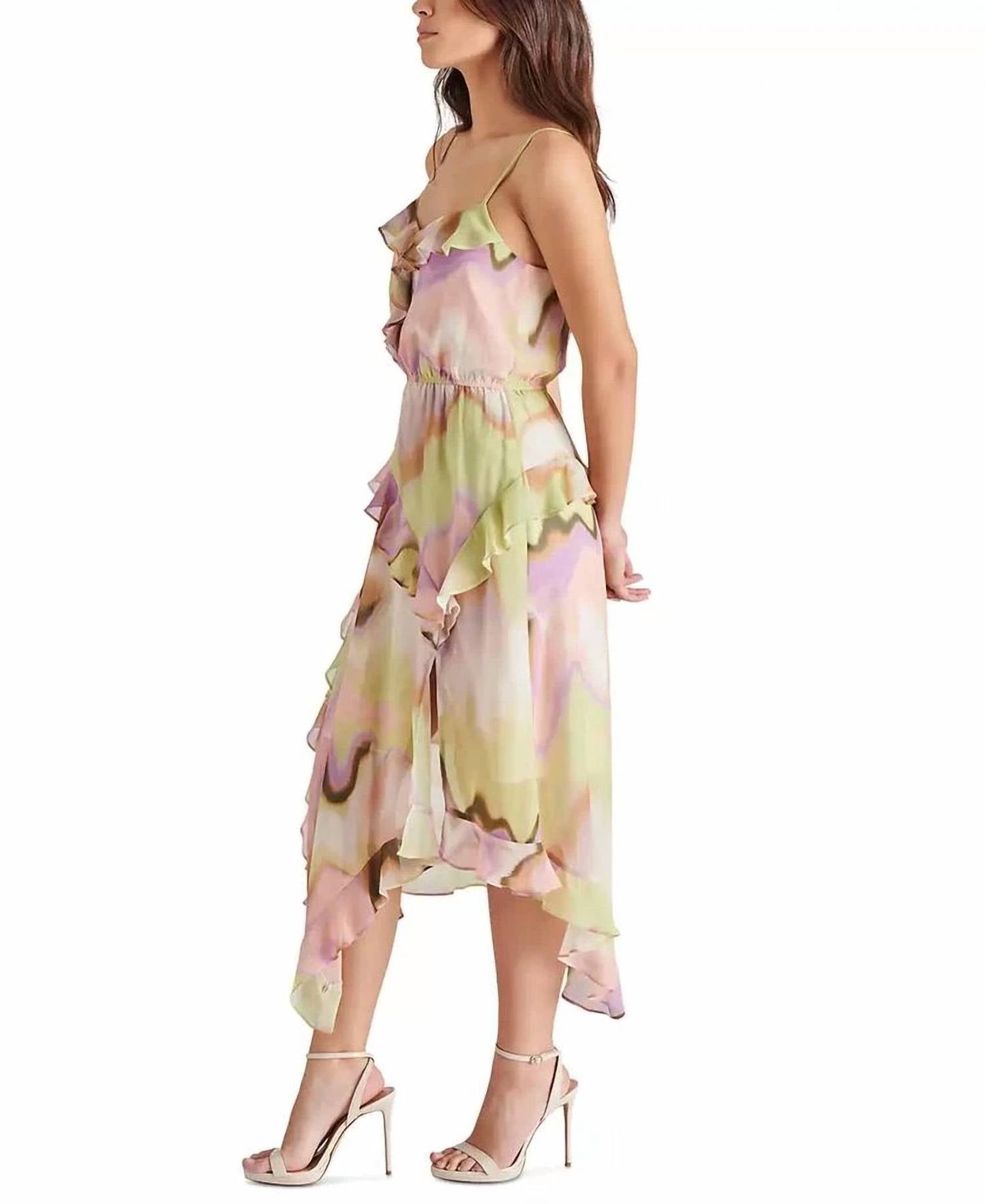 Steve Madden - Delphine Ruffled Asymmetric Dress
