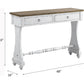 Carminda Console Table in Antique White