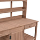 TOPMAX 66" Large Outdoor Farmhouse Wooden Potting Bench Table