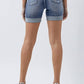 Risen - Full Size Distressed Rolled Denim Shorts With Pockets