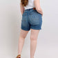 Judy Blue - High Waist Utility Mid Length Denim Short