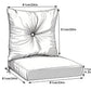 Outdoor Deep Seat Cushions for Patio Furniture, Set of 2