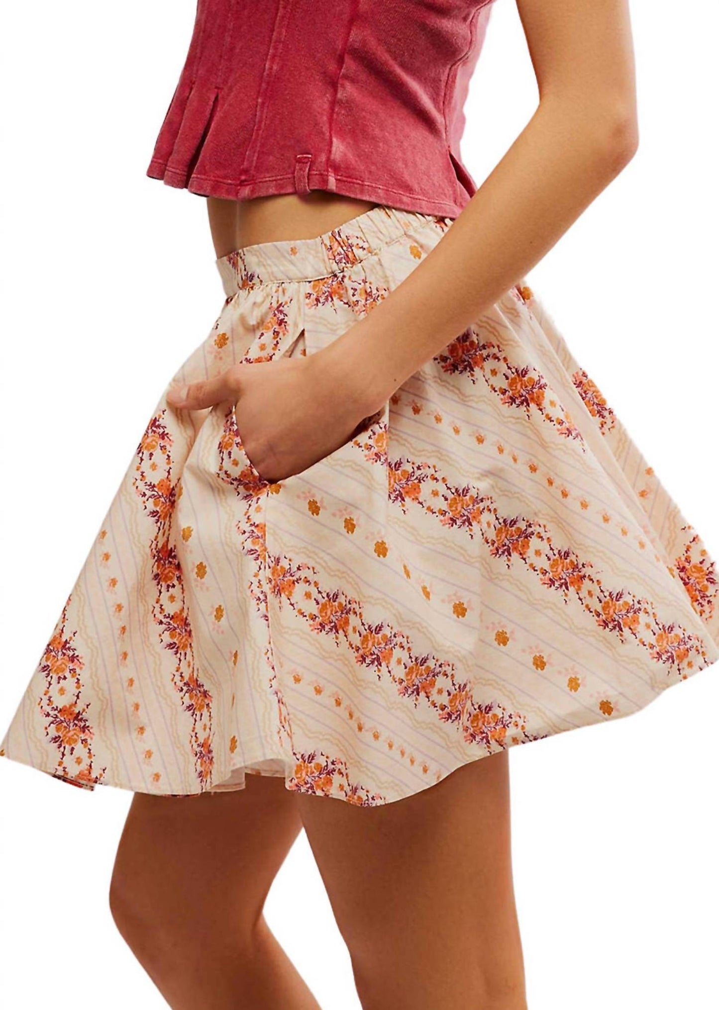 Free People - GAIA PRINTED SKIRT