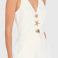 Amanda Uprichard - Paltrow Vest With Gold Shell And Starfish Hardware Top
