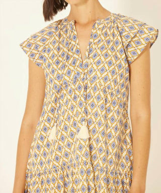 Bila77 - Flutter Sleeve Mini Dress