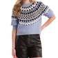 525 America - Alora Puff Sleeve Fair Isle Top