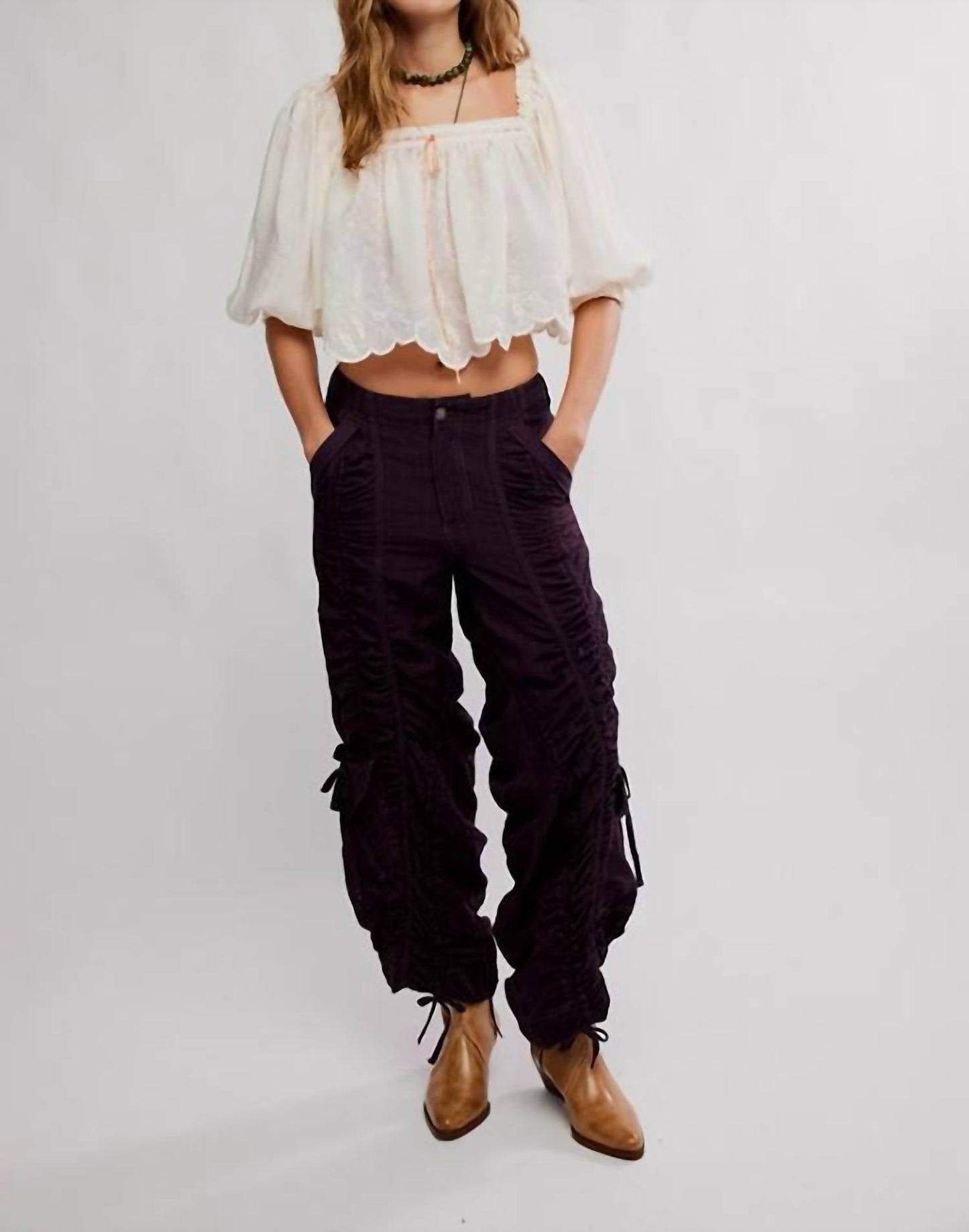 Free People - Scorpio Shirred Pant