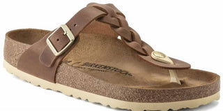 Birkenstock - Birkenstock Women's Gizeh Braided Oiled Leather - Cognac