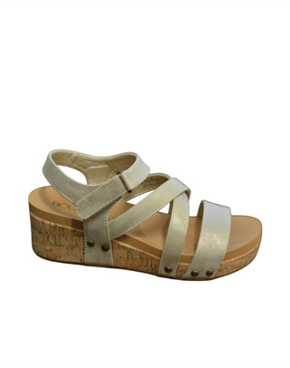 Corkys Footwear - Women's Sundown Strappy Wedge Sandal