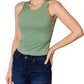 Basic Bae - Full Size Round Neck Slim Tank Top