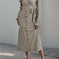 Perfee Ribbed Tied Surplice Long Sleeve Dress