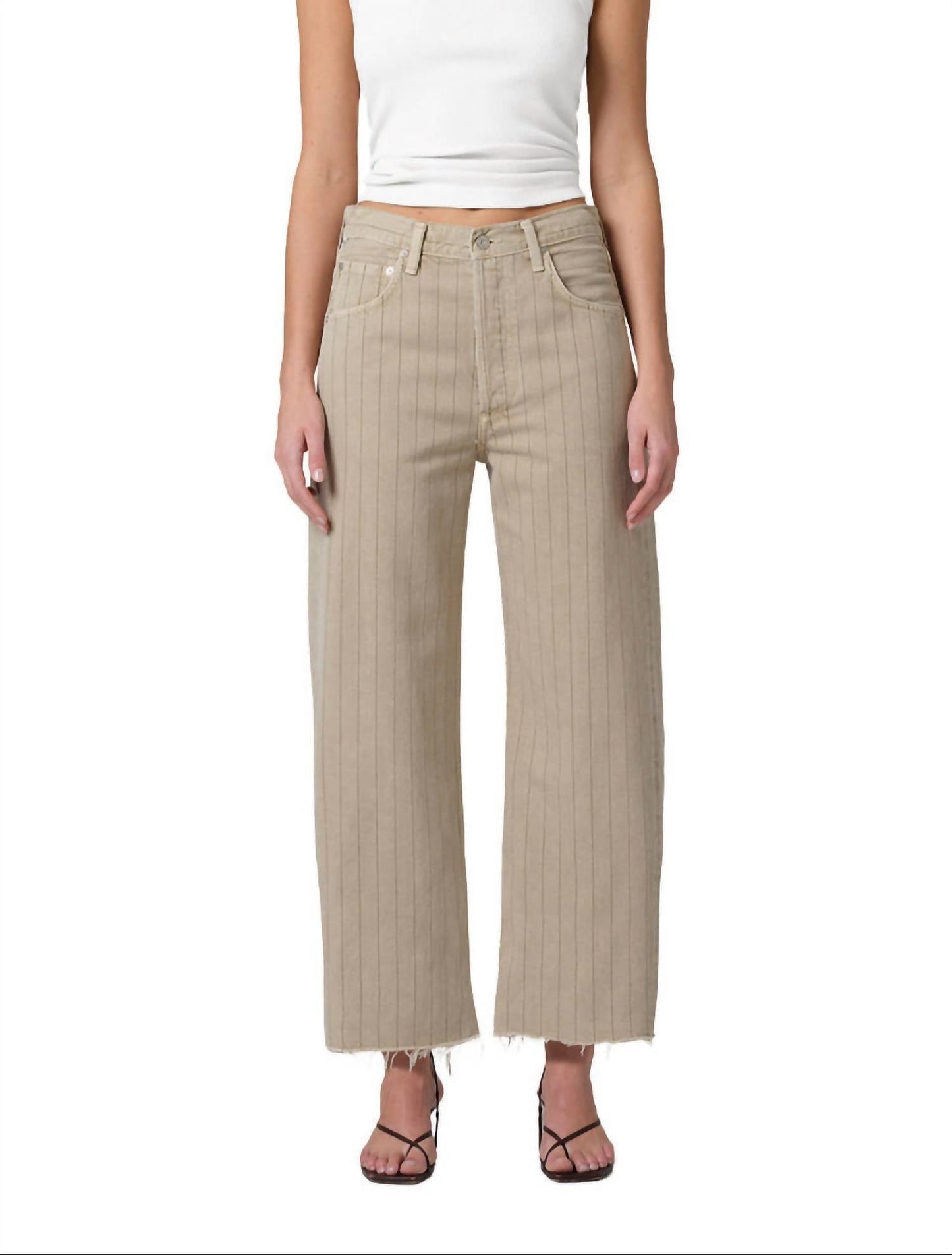 Citizens Of Humanity - Ayla Raw Hem Crop Jeans