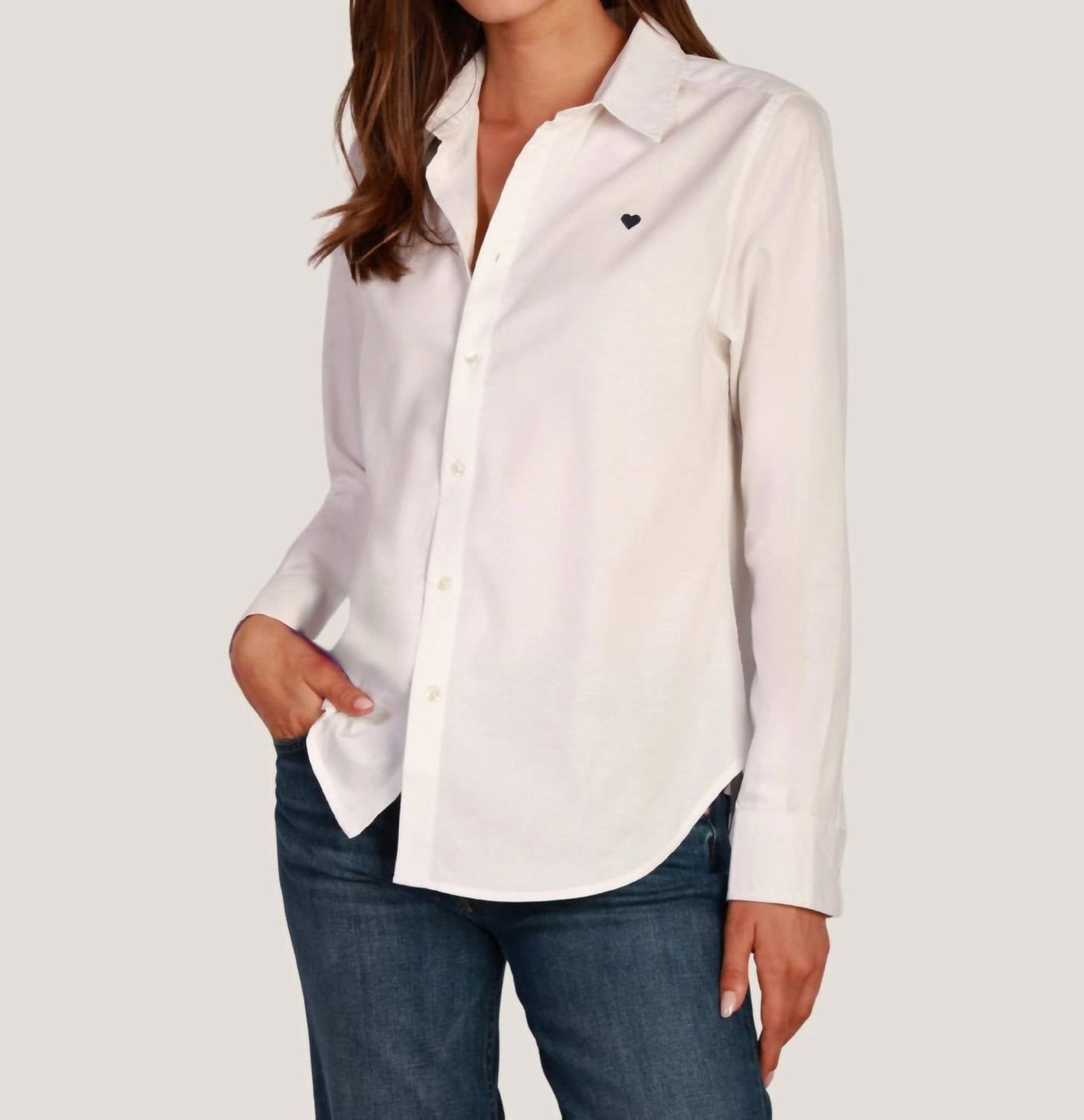 Dylan - Oxford Long Sleeve Blouse