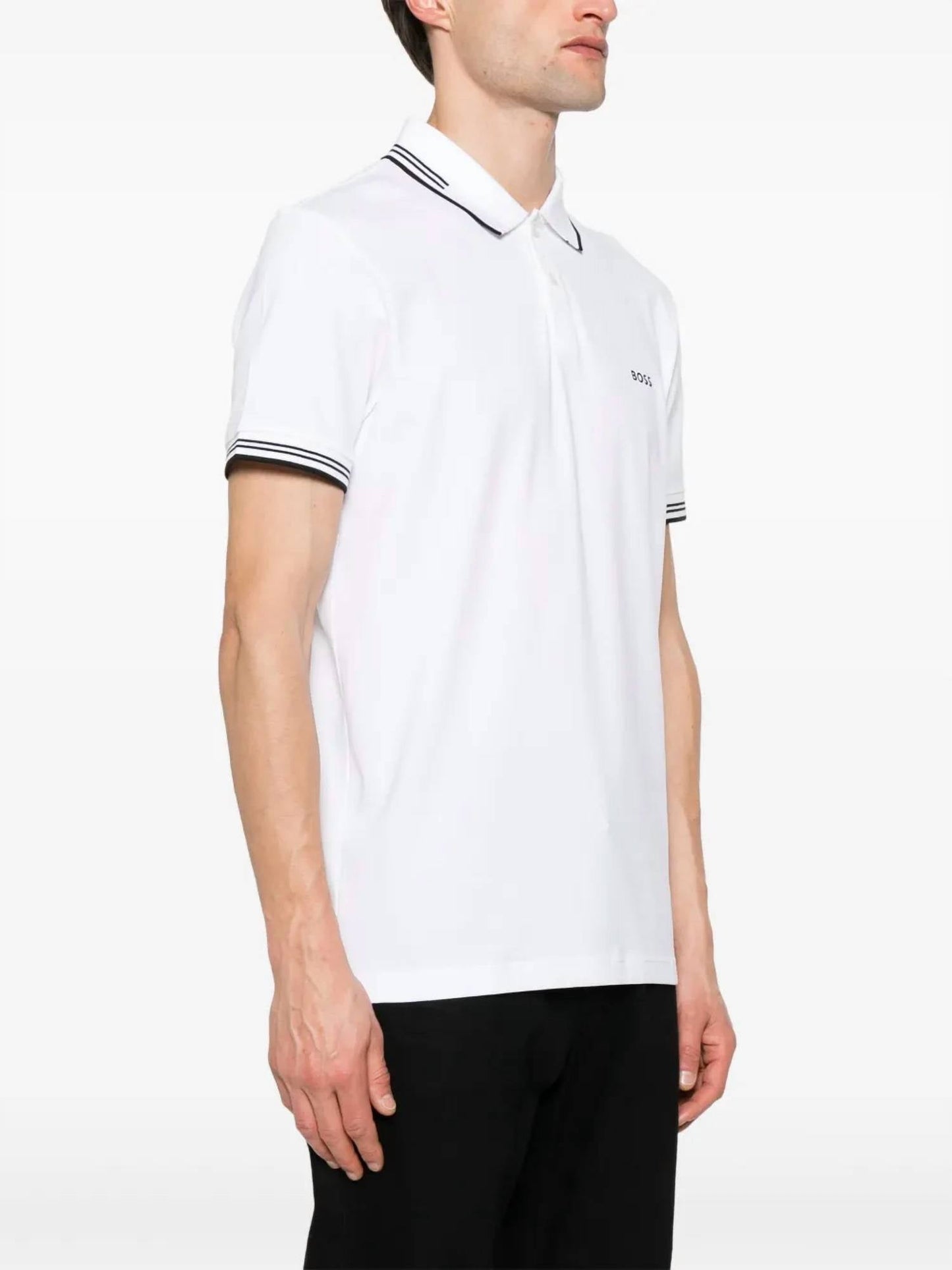 Hugo Boss - Paul Slim Fit White Short Sleeve Polo T-shirt