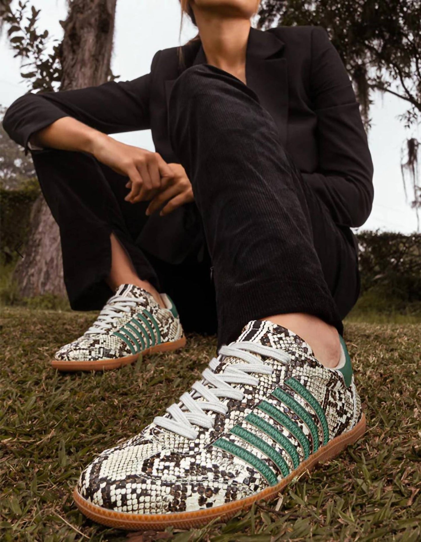 Shu Shop - Women's Stevie Faux Snakeskin Sneakers