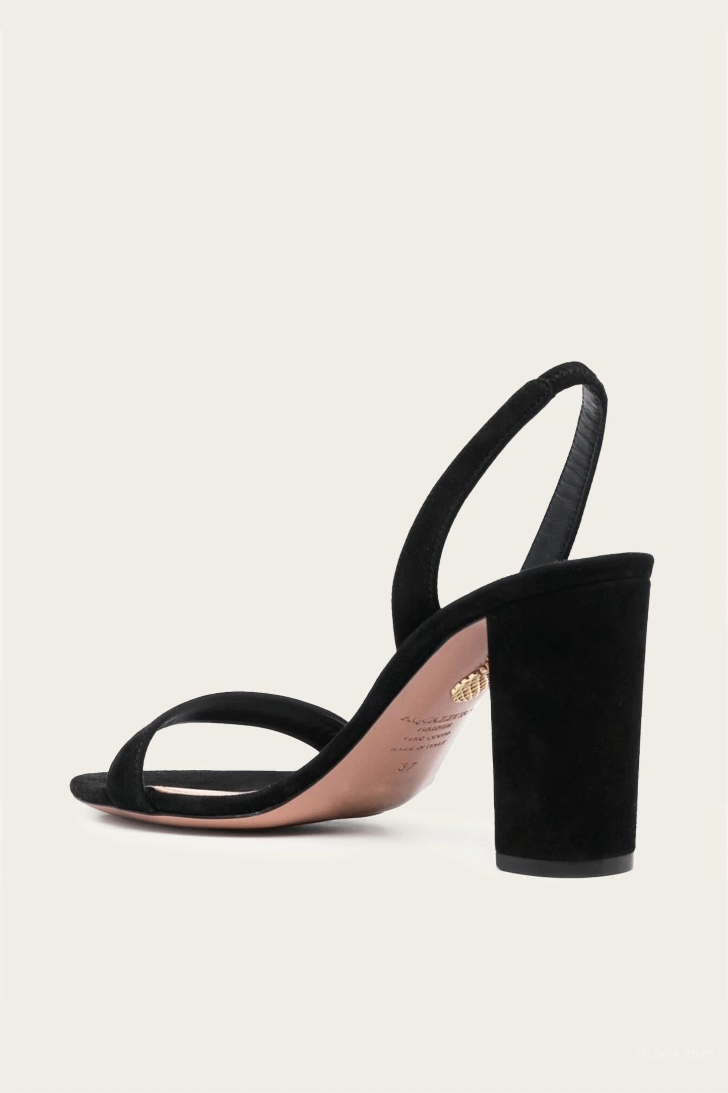Aquazzura - Women's So Nude Suede Sandal