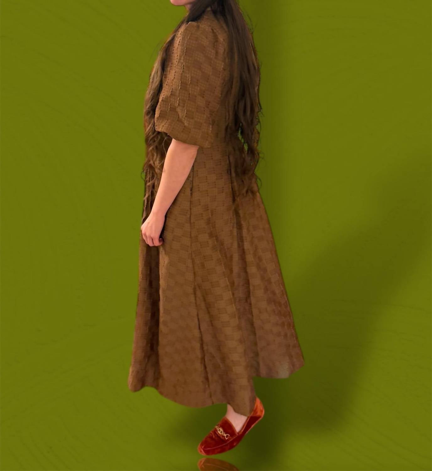 &Merci - Women's Speck Textured Midi Dress
