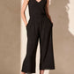 Tribal - Pull On Flowy Wide Crop Pants