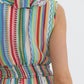 Entro - Fiesta Stripe Sleeveless Ruffle Dress