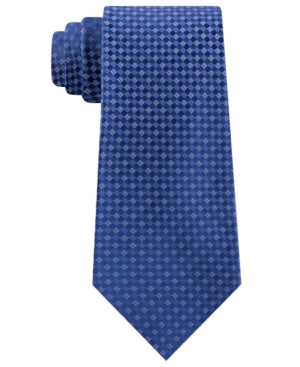 Kenneth Cole Reaction Mens Silk Blend Professional Neck Tie Blue O/S
