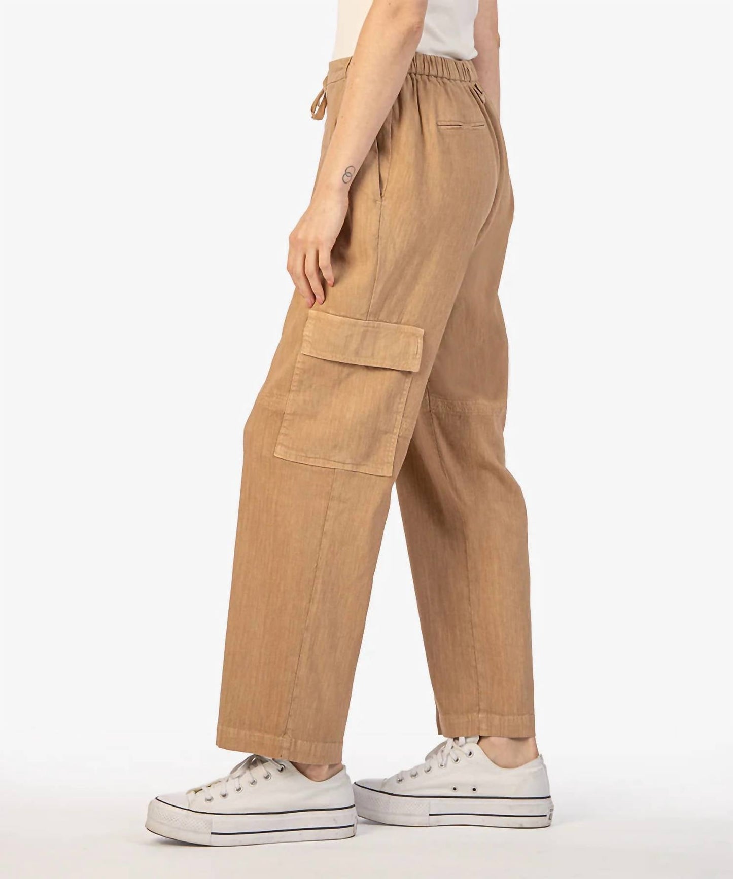 Kut From The Kloth - Sienna Linen Cargo Drawstring Pants