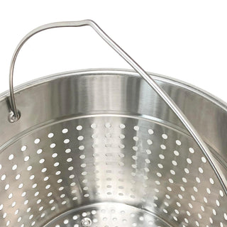 Bayou Classic KDS-160 60 Quart Stainless Boil Steamer Cooker and Basket Kit