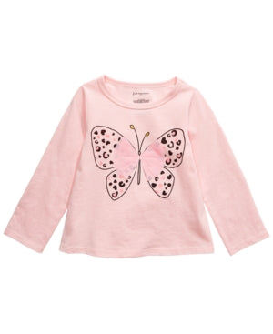 First Impressions Baby Girl's Cotton Butterfly T-Shirt  Pink Size 6-9MOS