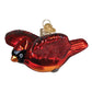 Cardinal In Flight Ornament