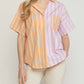 Entro - Striped Color Block Top