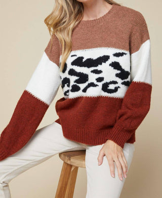 Entro - Color Block Sweater