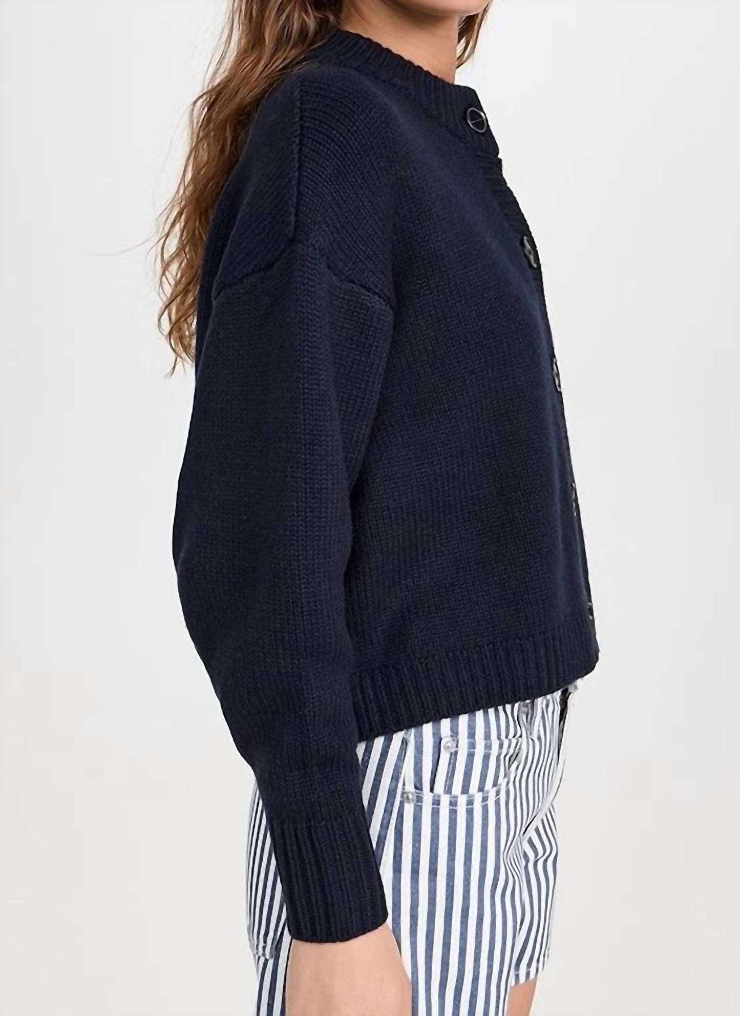 Frame - Chunky Femme Round Neck Cardigan