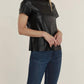 Dolce Cabo - Faux Leather Shirt