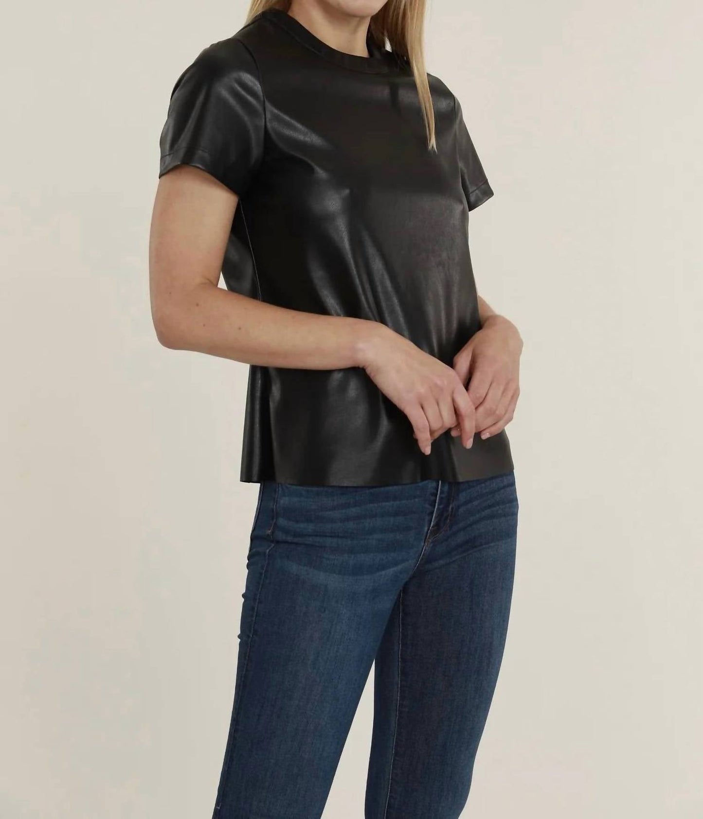 Dolce Cabo - Faux Leather Shirt