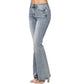 Judy Blue - Tinted Pin Tack Flare Jeans