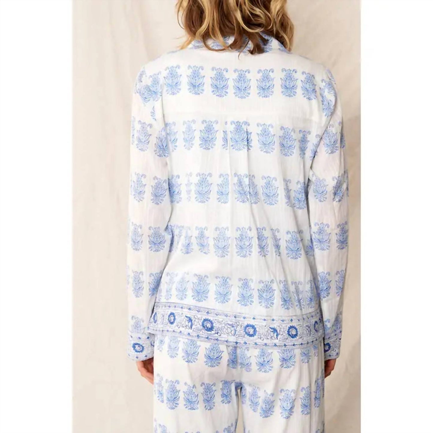 En Creme - Printed Long Sleeve Top