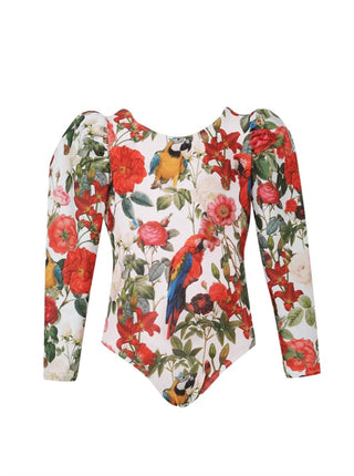 Lia Sahara - Girl's Puffed Long Sleeves One Piece