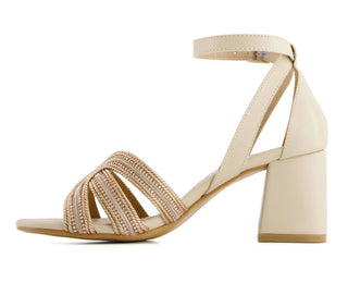 Andrea - Women's Medium Heel Ankle Strap Sandals