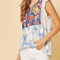 Andree By Unit - Tie Dye Embroidered Top