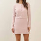 Able - Faux Pearl Cardigan & Skirt Set