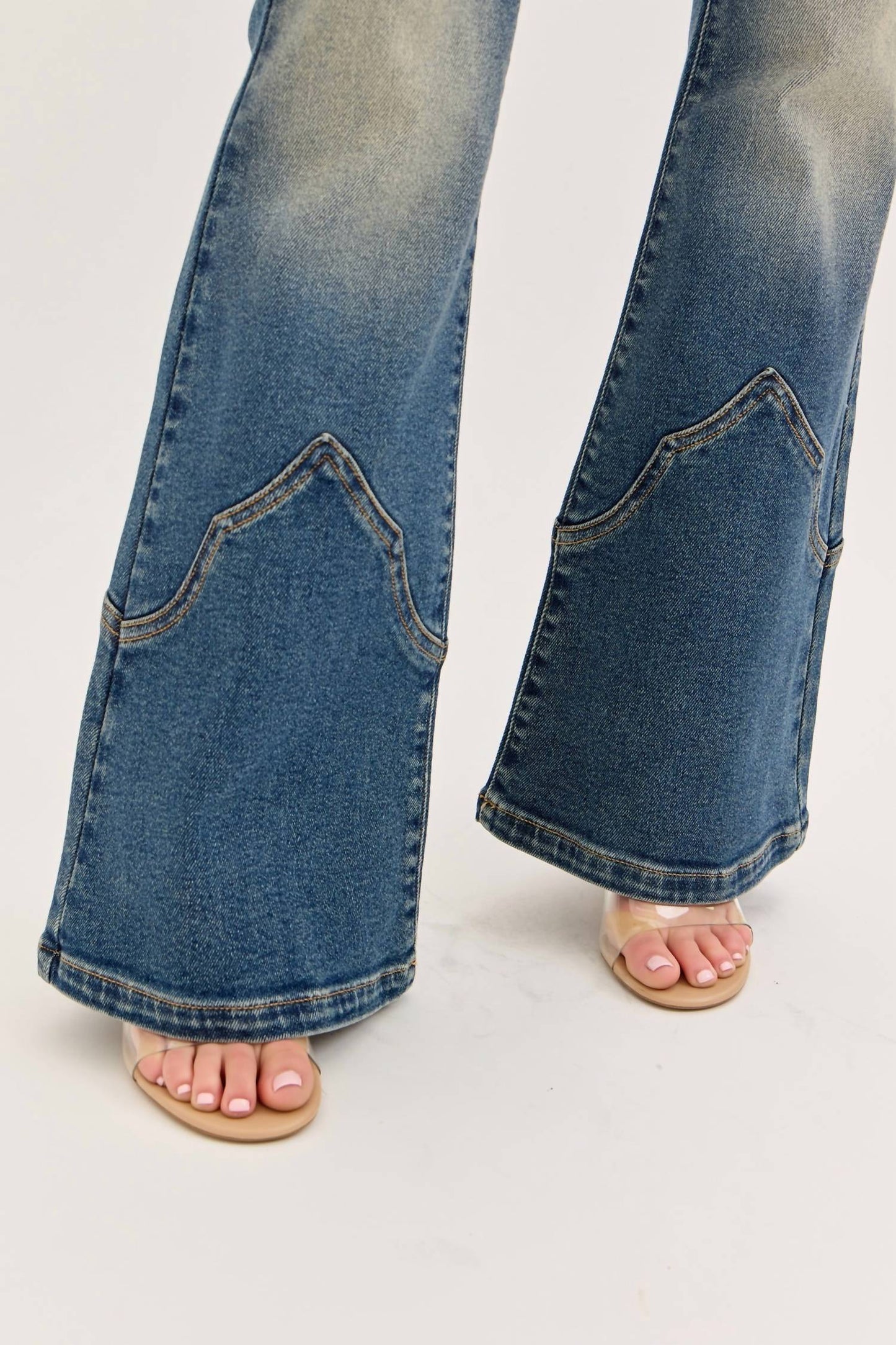 Cello - Women's Mid Rise Western Super Flare Jean