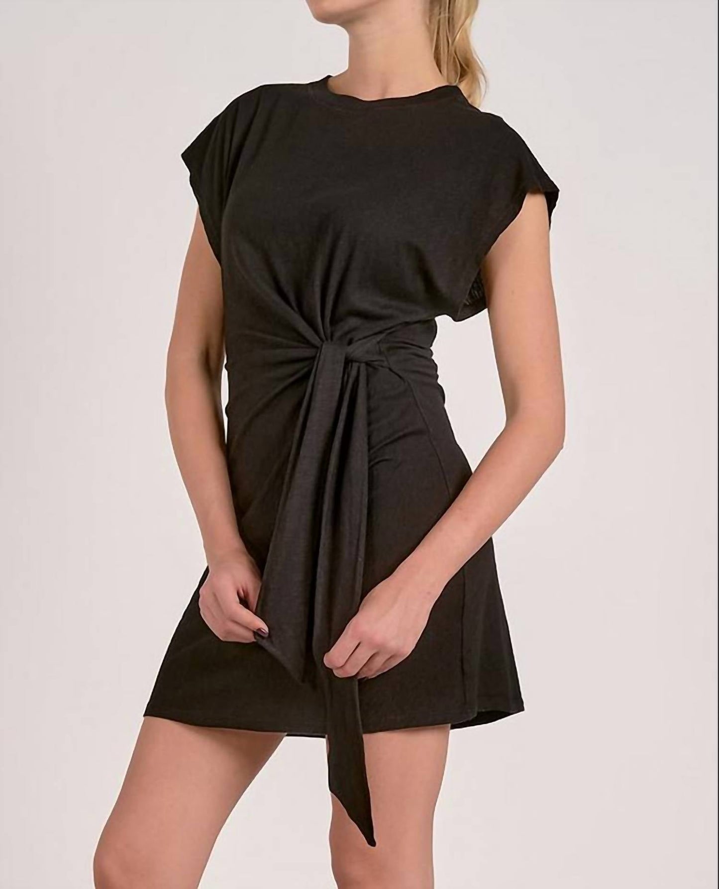 Elan - Short Sleeve Side Tie Dress