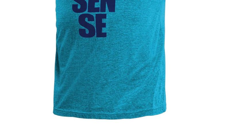 Salming No Nonsense Tee SR Cyan Blue Medium Blue Size Medium