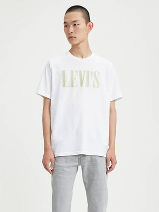 Levis Serif Logo Relaxed Graphic Tee - Mens L